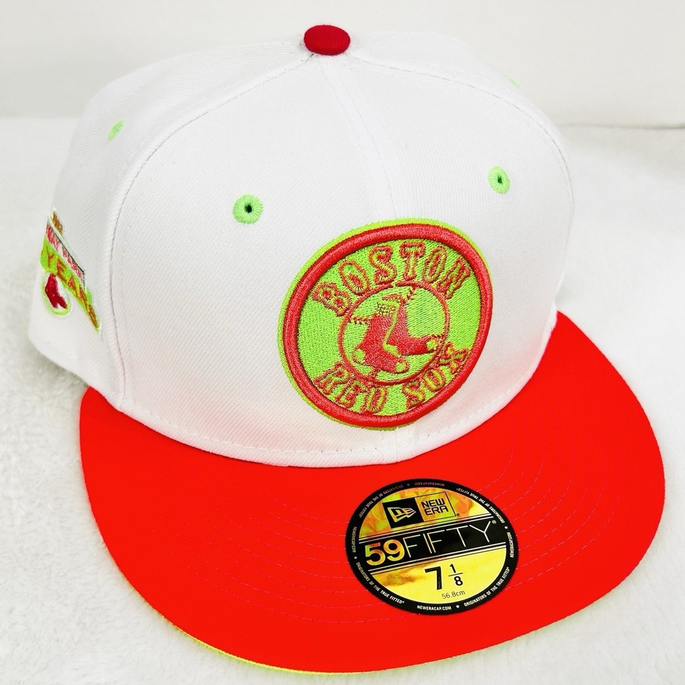 Boston Red Sox New Era Fenway Park‎ 100 Years 59FIFTY Fitted Hat Cap 7 1/8 MLB